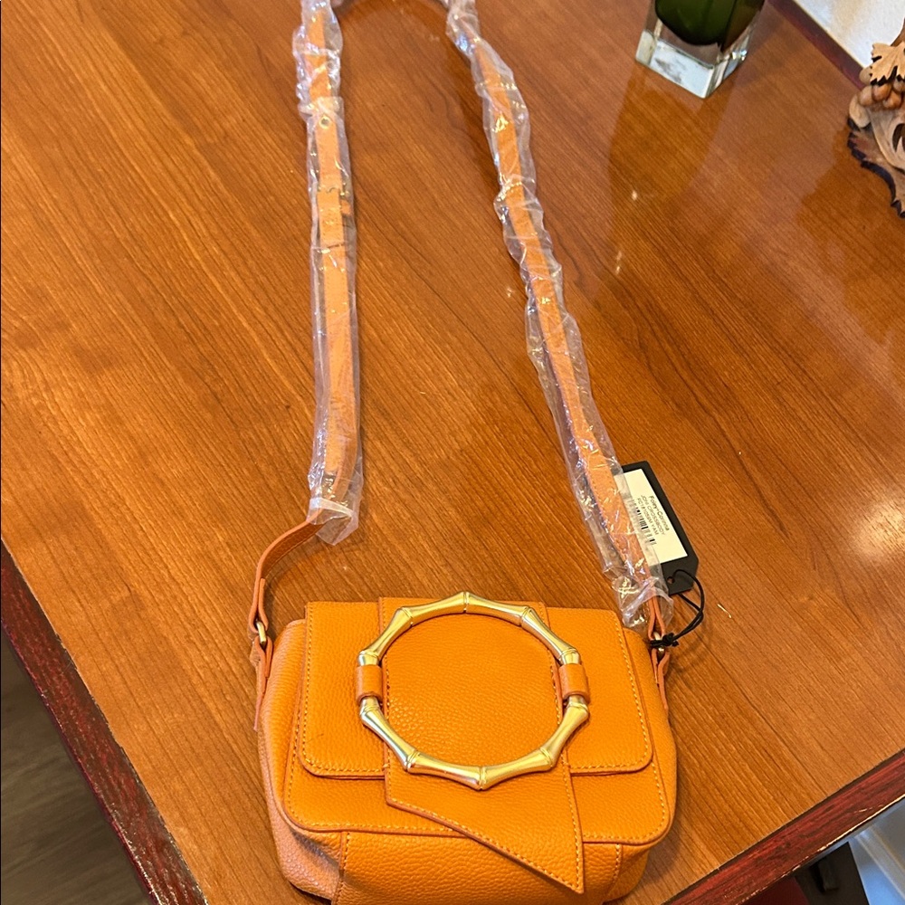 Foley + Corinna Orange Crossbody with Accent